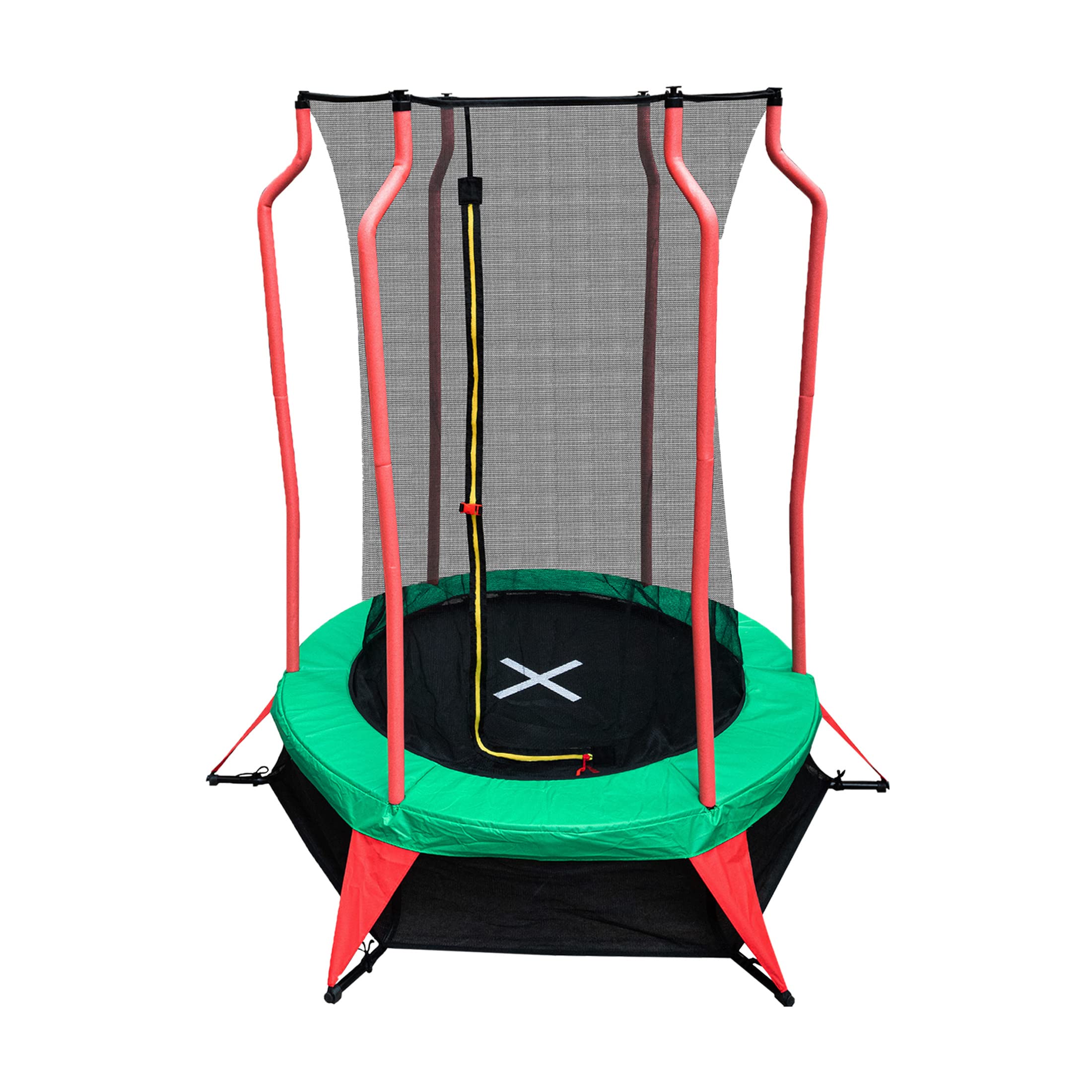 Ultrasport mini trampoline Happy Jump for toddlers between 3 and 5 years of age, with safety net, stable stand, elastic rope system, usable inside and