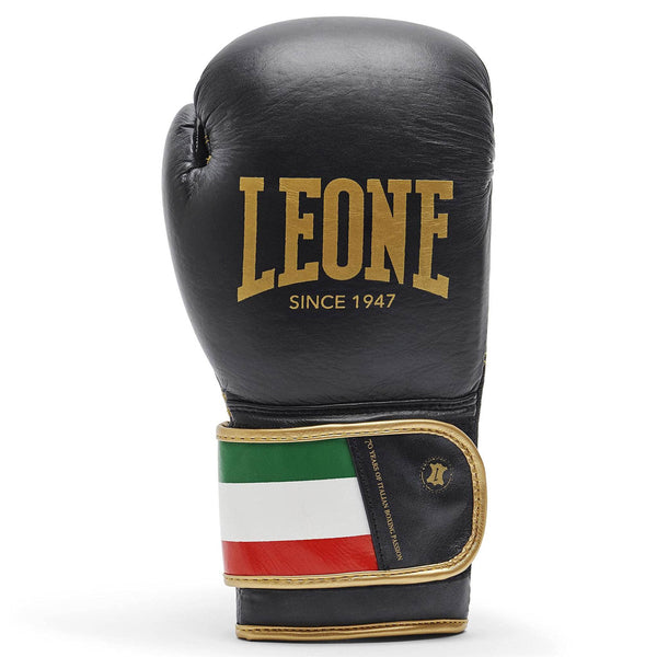 LEONE 1947, Boxing Gloves, Unisex Adult, Black, 12 OZ, GN039