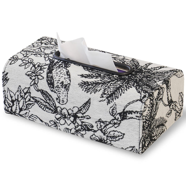 Tissue Box Holder Rectangle, HARLIANGXY Tissue Box Cover, Tissue Dispenser, Woven Fabric Decorative Tissue Storage Organizer for Home Office