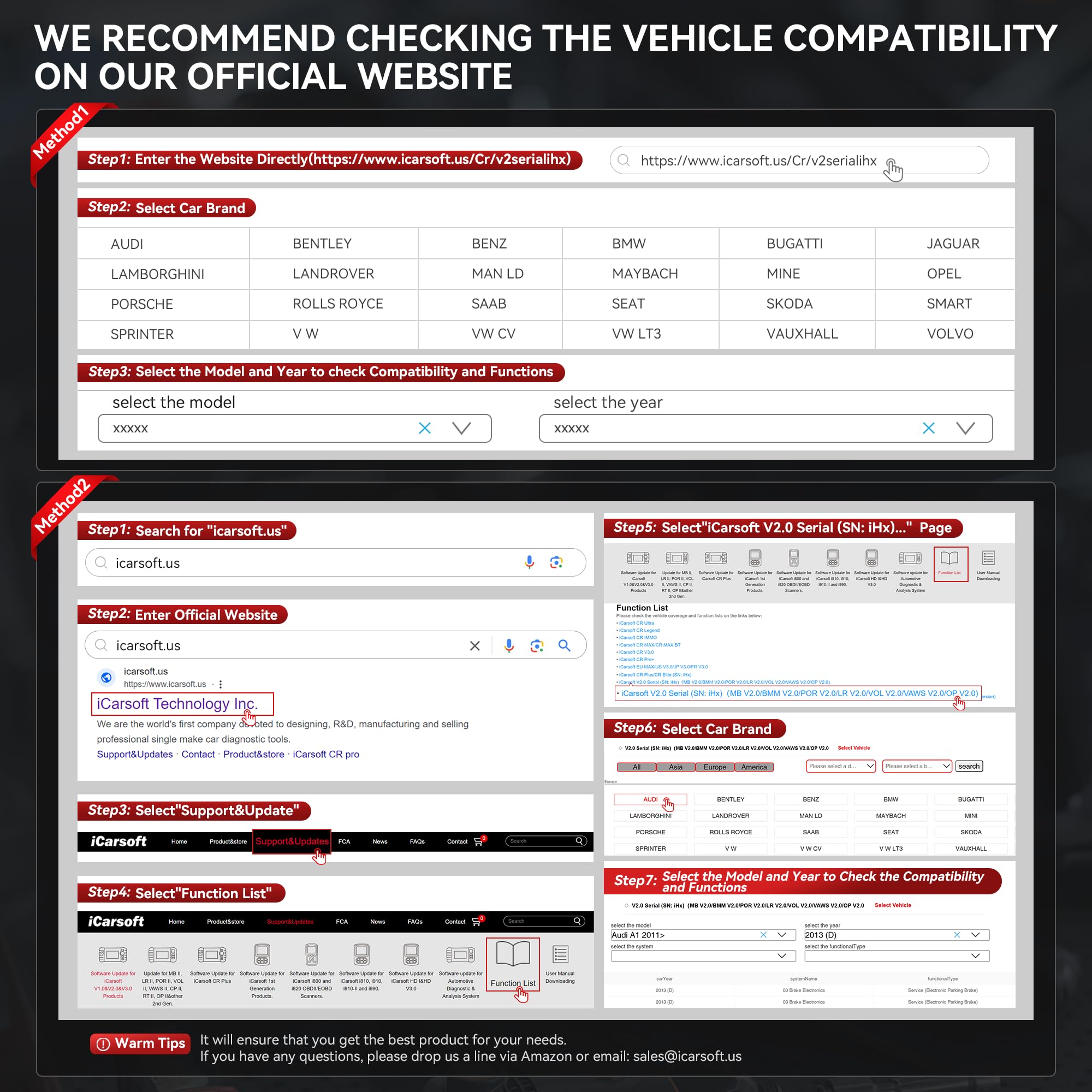 iCarsoft VAWS V3.0 OBD2 Scanner for VW/AUDI/Skoda/SEAT, Full System Diagnostic Tool with 42 Service Function, Oil/EPB/SAS/BMS/ETC/DPF/INJ/SPS, Bi-Directional Car Code Reader, Auto VIN, Lifetime Update