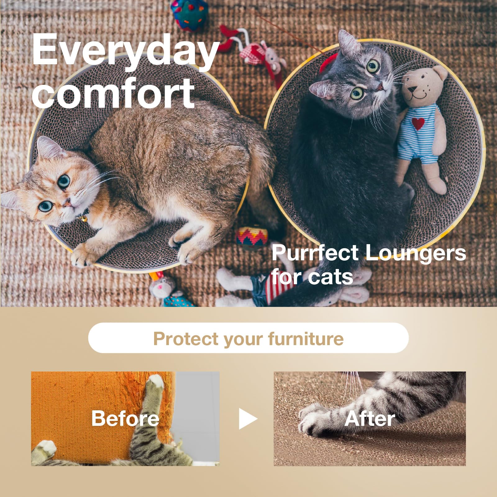 NECO ICHI CATS FIRST Necoichi Cozy Cat Scratcher Bowl (Dark Cherry)