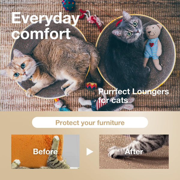 NECO ICHI CATS FIRST Necoichi Cozy Cat Scratcher Bowl (Dark Cherry)