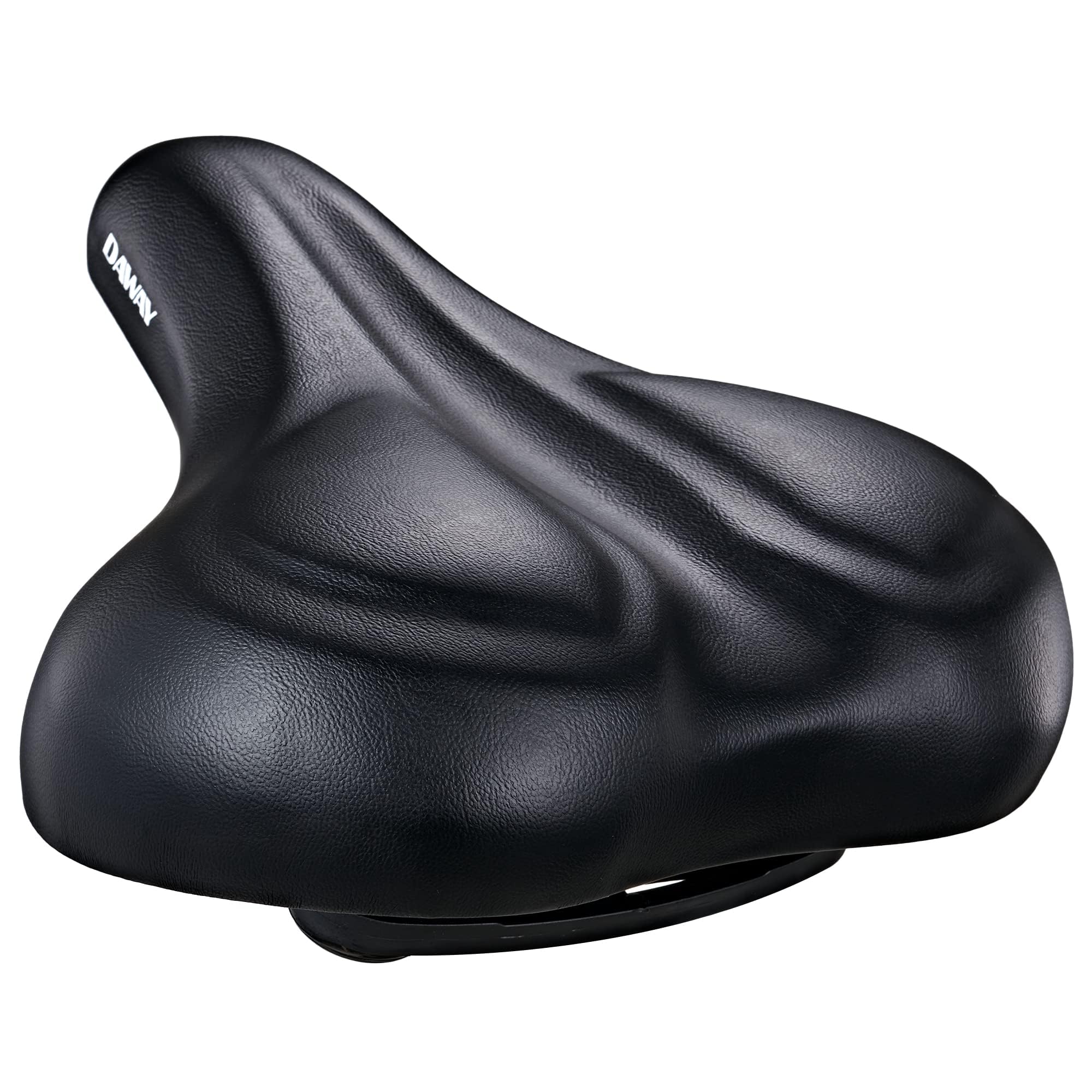 DAWAY C50i Comfortable Oversized Bike Seat - Ultimate Comfort Memory Foam Exercise Bicycle Saddle for Men Women, Fit for Peloton, City, Stationary
