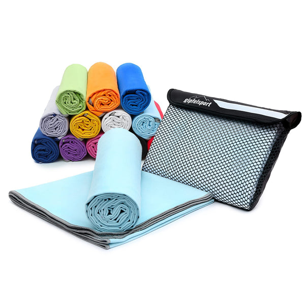 gipfelsport Microfibre Towel 1x L(140x70cm) Light blue