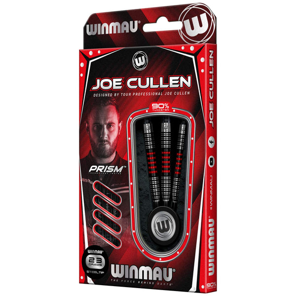 WINMAU Joe Cullen 23 Gram Tungsten Darts with Prism Flights and Shafts (Stems)
