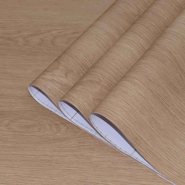 Wood Effect Wallpaper Self Adhesive Vinyl Matte Waterproof 31.5x157in TOTIO