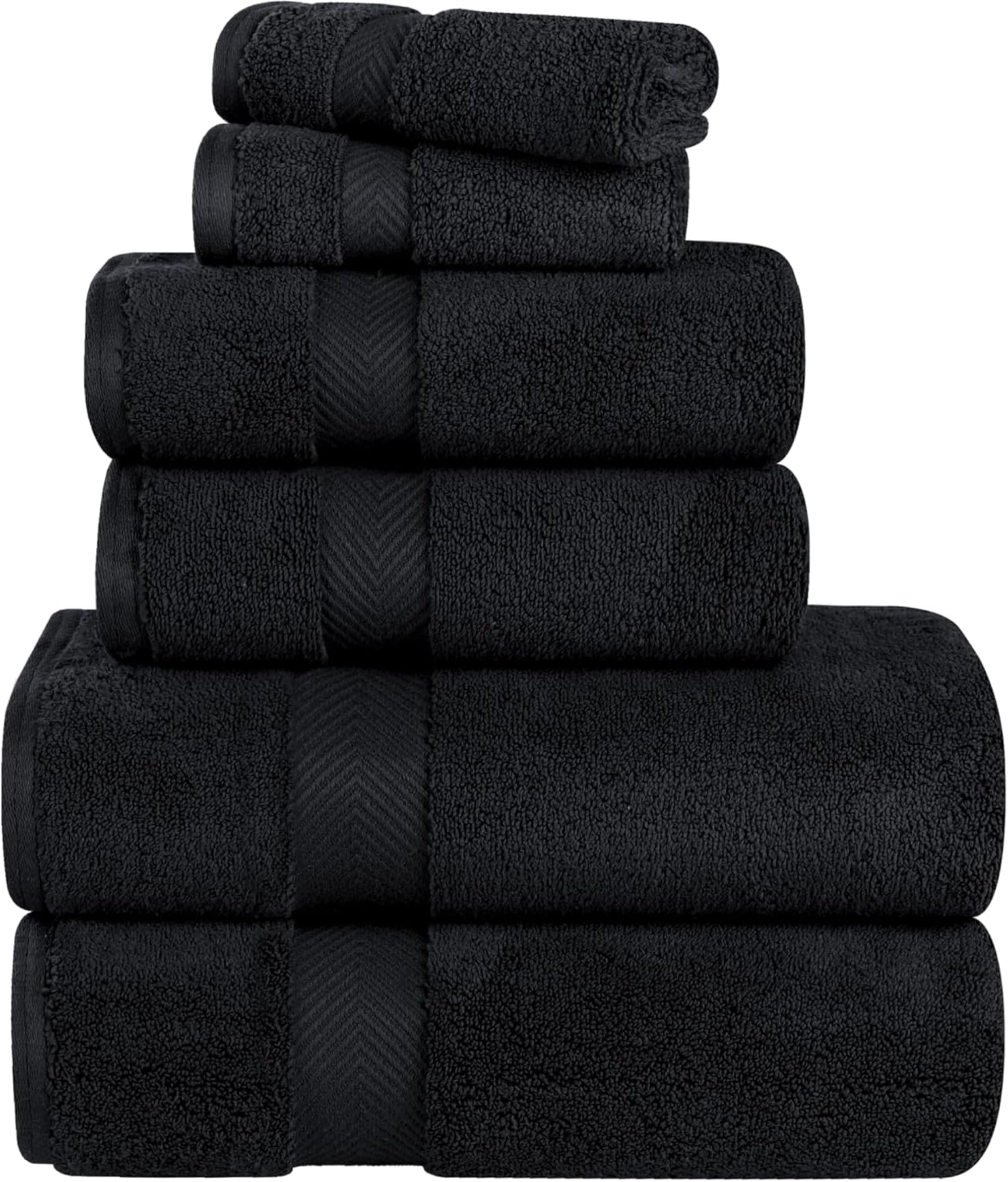 Home City , Towel Set, Black - Towel