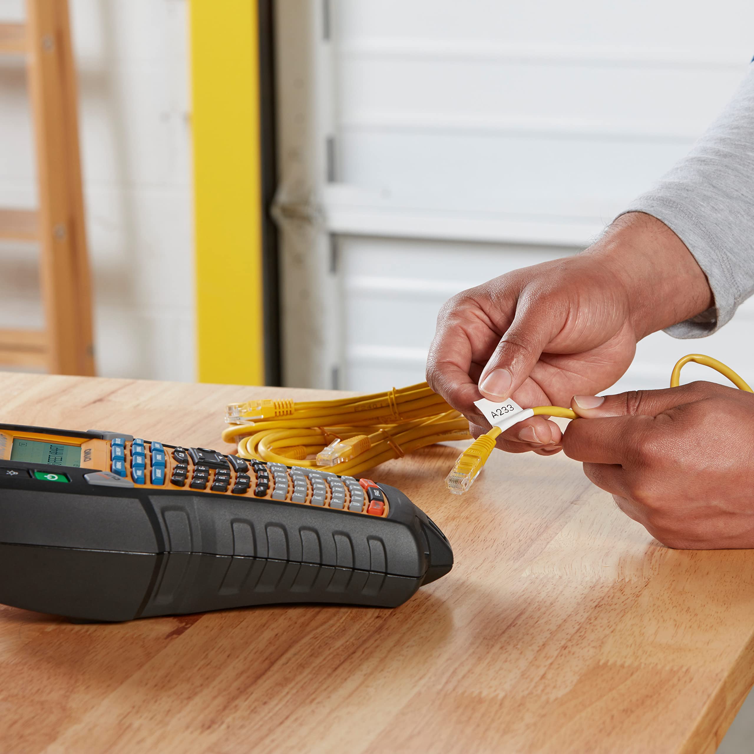 DYMO Rhino 4200 Industrial Label Maker | QWERTY Keyboard & Time-Saving Hot Keys | Durable Label Printer for Job Sites and Heavy-Duty Labelling Jobs