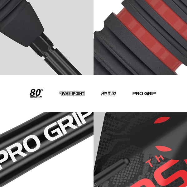 TARGET Darts Nathan Aspinall The Asp Black 22G 80% Tungsten Swiss Point Steel Tip Darts Set