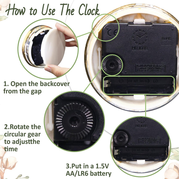 OkiyiD 60th Anniversary Wedding Gift, Anniversary Quartz Clock, Desk Table Clock, 60 Years of Marriage, Daimond Wedding for Couple, Parents,