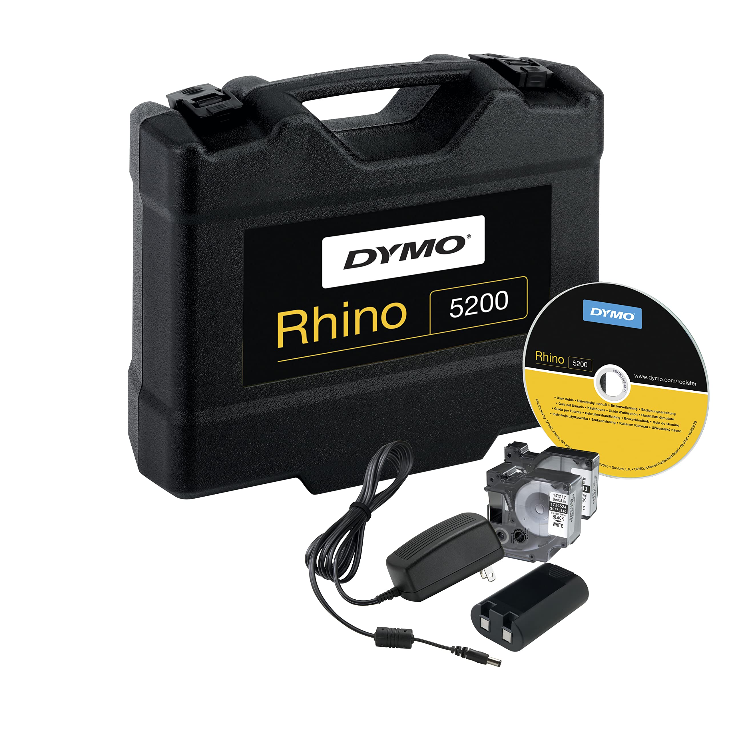 DYMO Rhino 4200 Industrial Label Maker | QWERTY Keyboard & Time-Saving Hot Keys | Durable Label Printer for Job Sites and Heavy-Duty Labelling Jobs