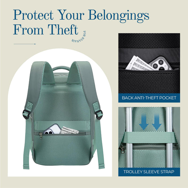 Cabin Bag 45x36x20 for New Easyjet, Underseat Cabin Luggage Bags Carry on Travel Backpack Cabin Size for Airplanes, 30L Hand Luggage Suitcase Water Resistant Laptop Backpacks Black