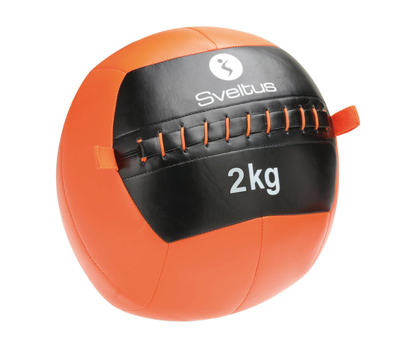 Sveltus Wall Diameter 35 cm - 2kg Medicine Ball Unisex Adults? Orange & Black