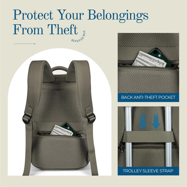 Cabin Bag 45x36x20 for New Easyjet, Underseat Cabin Luggage Bags Carry on Travel Backpack Cabin Size for Airplanes, 30L Hand Luggage Suitcase Water Resistant Laptop Backpacks Black