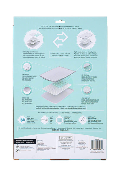 Sizzix Stencil & Stamp Craft Tool for Cardmaking, Mulitcolour, One Size