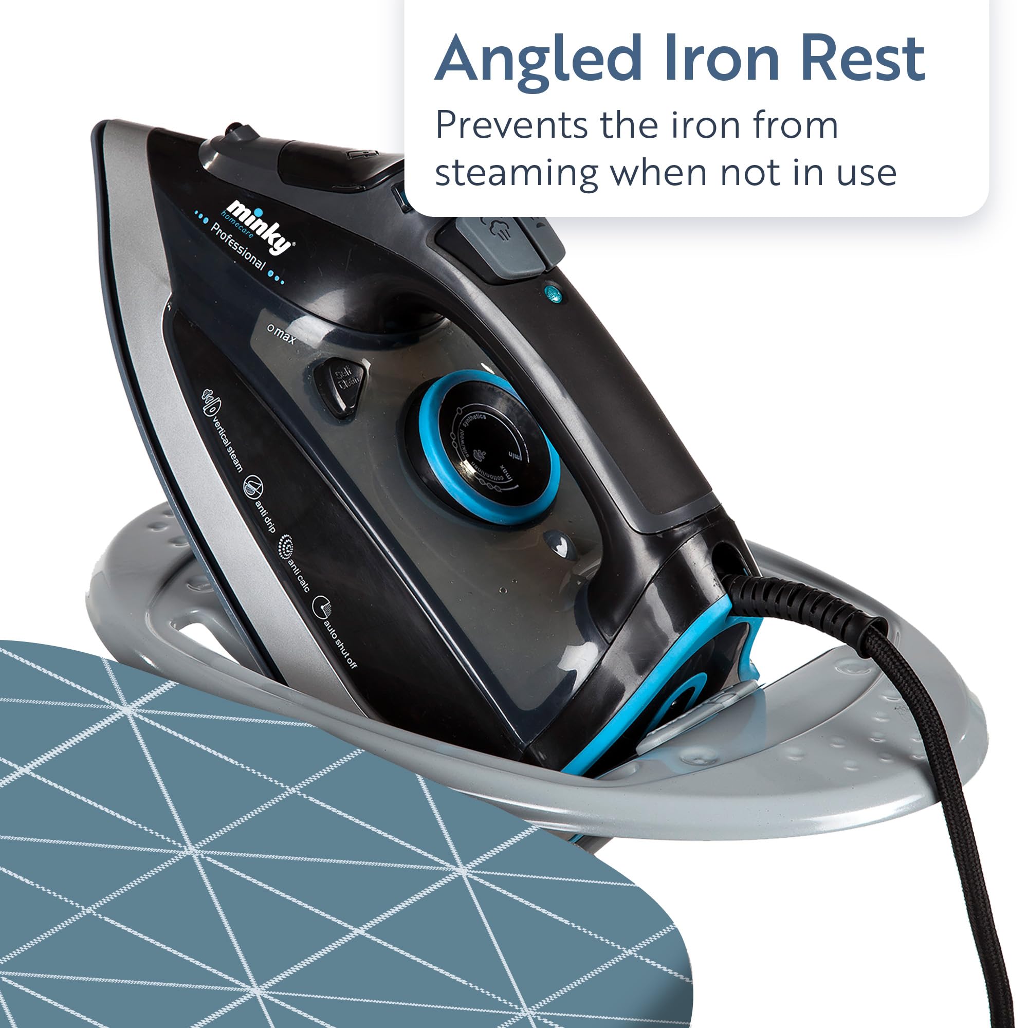 Minky Expert Blue Ironing Board 122 x 38