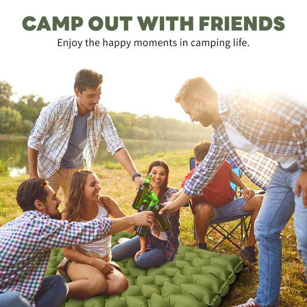 Kdti Sleeping Pad, Ultralight Inflatable Camping Mat Built-in Foot Pump, Portable Waterproof Sleeping Mat Compact for Backpacking, Hiking, Tents