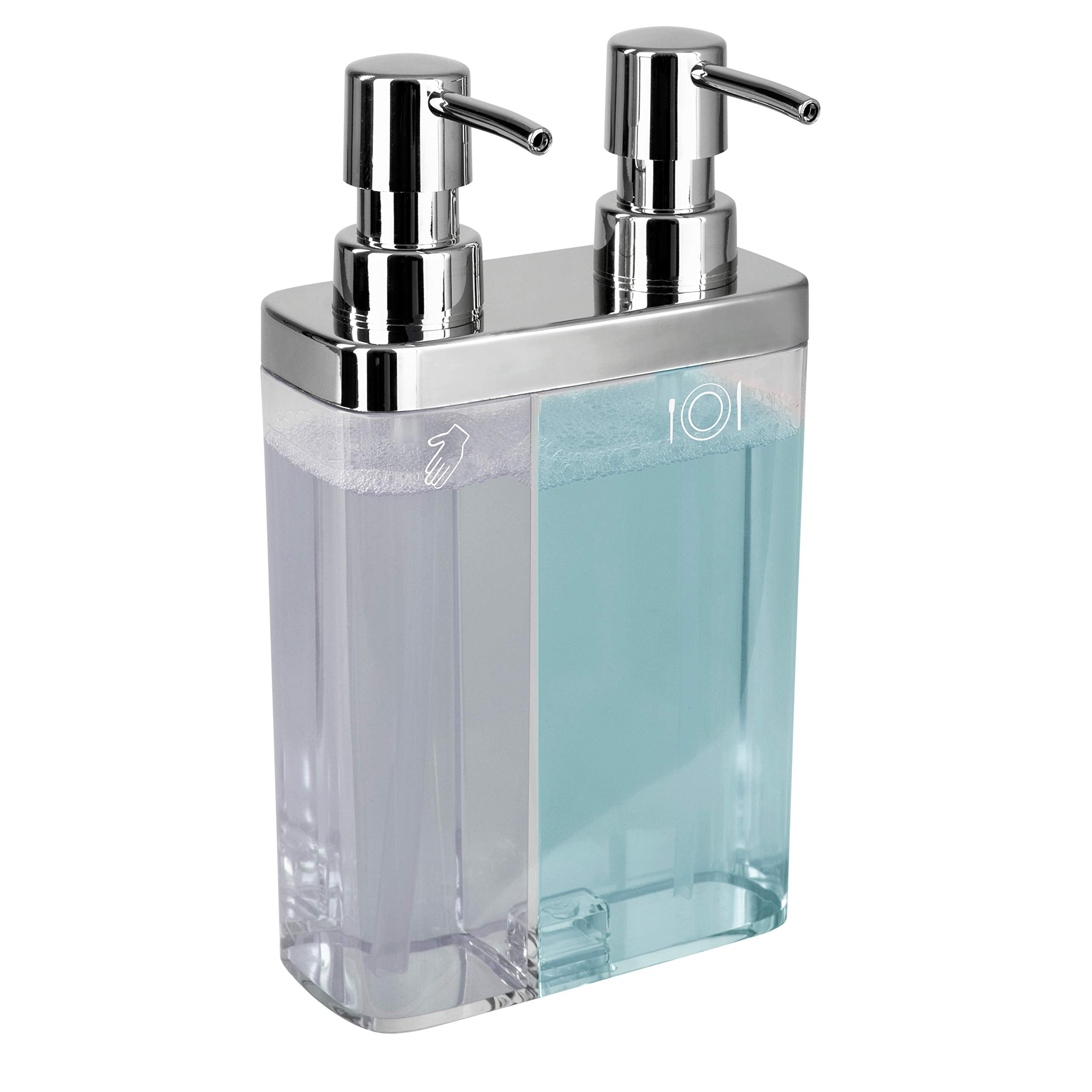 Kitchen Details Dual Pump Soap & Lotion Dispenser in Clear