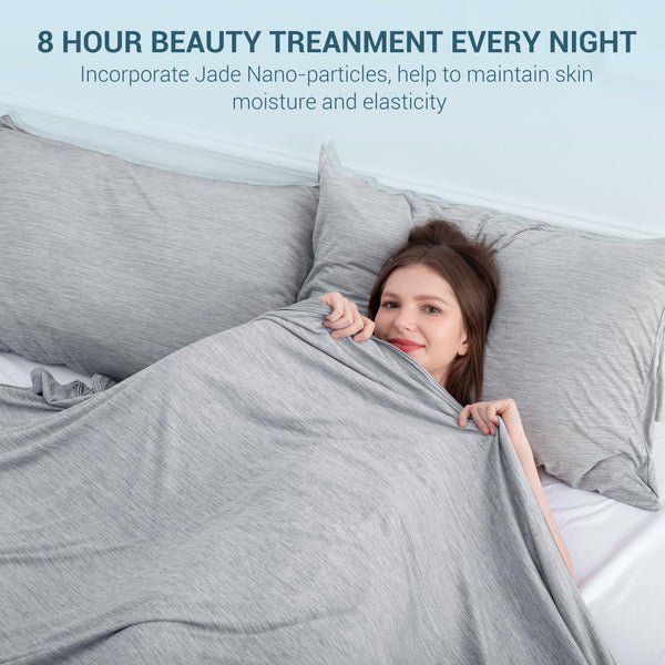 Elegear Cooling Blanket for Night Sweats, Q-Max 0.5 Arc-Chill Summer Cool Fiber Throw for Bed Sofa Chair Travel Adult Kids Hot Sleeper, Comfort, Lightweight, Twin/Double, 150x200cm, Gray