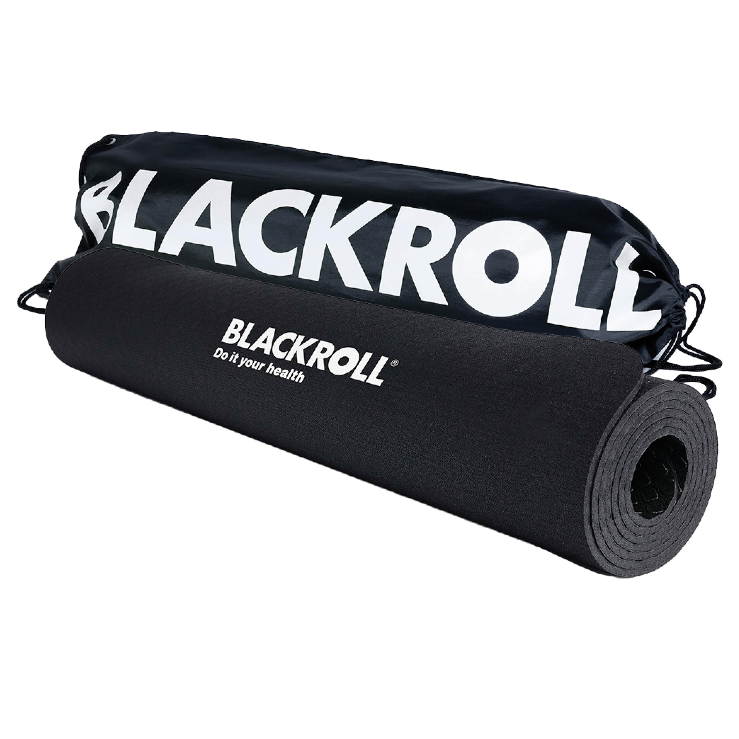 Blackroll mat ? the original. Black Cushioned Gym Mat 65cm x 185cm Ideal for Exercise, Yoga, Pilates, Mat with gym bag