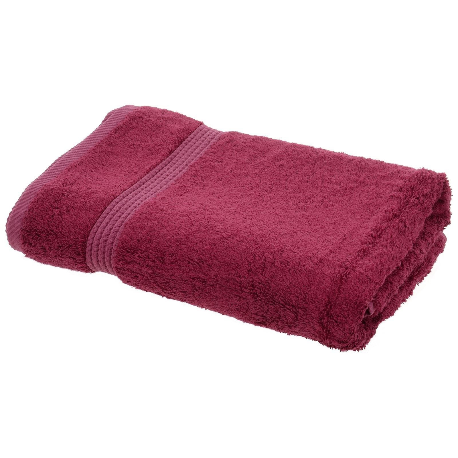 Bamboo Bliss Berry Pink Bamboo Luxury Bath Towel Plush Soft Bathroom Bath Linen 70 x 140cm