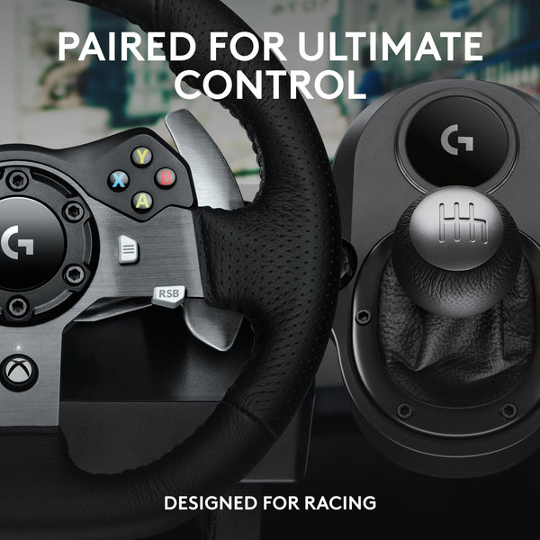 Logitech G29 Driving Force Racing Wheel and Floor Pedals, Real Force Feedback, Stainless Steel Paddle Shifters, Leather Steering Wheel Cover for PS5, PS4, PC, Mac, Black