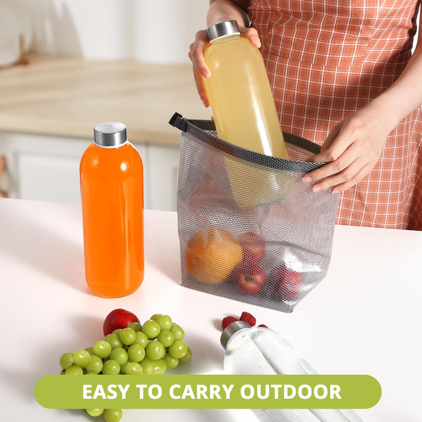 LIMILI Glass Bottles With Stainless Steel Lids, 300/350/750/1000ML Water Bottles, Leak Proof Reusable Drinking Bottles for Hot Cold Drinks, Work, Gym, Home