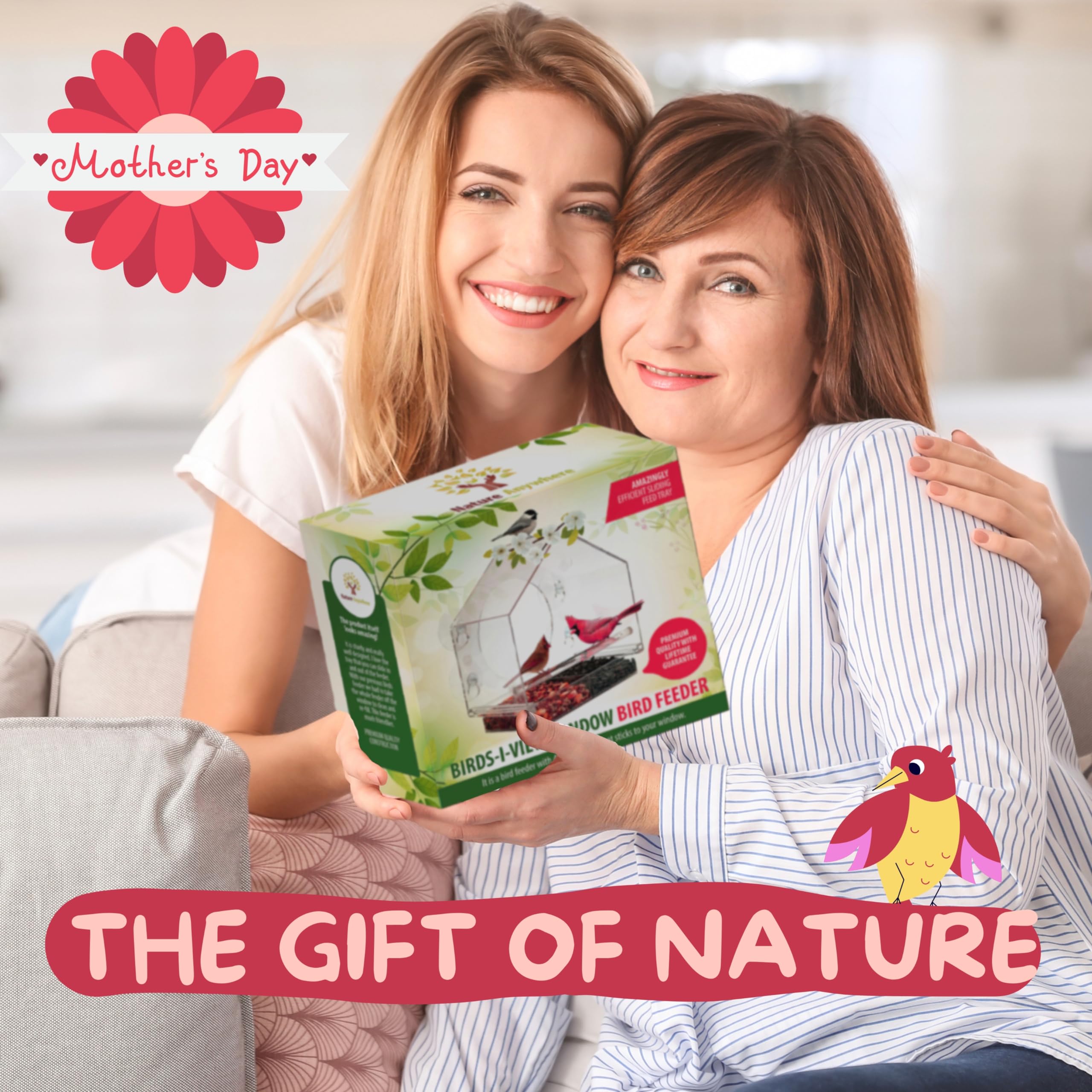 Birds-I-View Window Bird Feeder