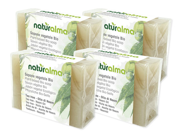 TEA TREE AND NEEM OIL ORGANIC SOAP KIT 4 pcs - Naturalma