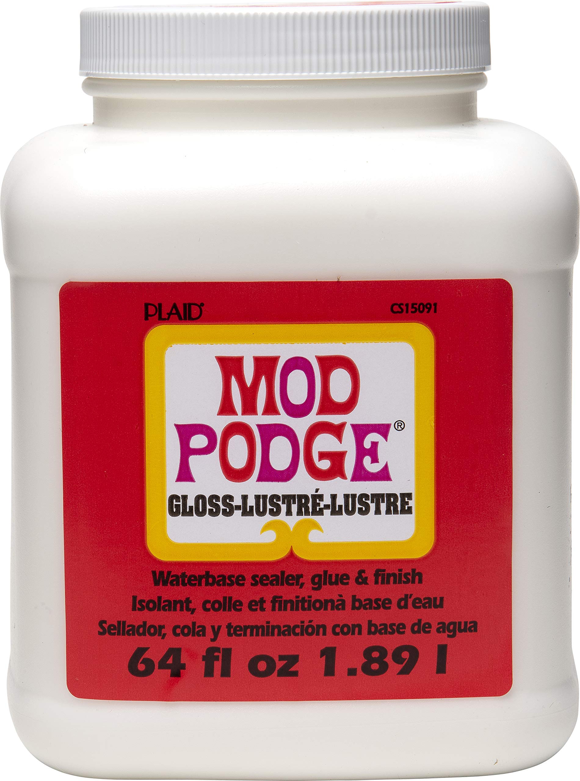 Mod Podge Gloss Waterbase Sealer, Glue and Finish - 64 oz