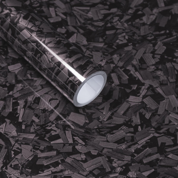 Purple Forged Carbon Fiber Vinyl Wrap, Foneso Self Adhesive Film, High Glossy Car Wrap Roll, Auto Interior Stickers Sheets Films Wraps Without Bubble for DIY Use 1ft x 5ft