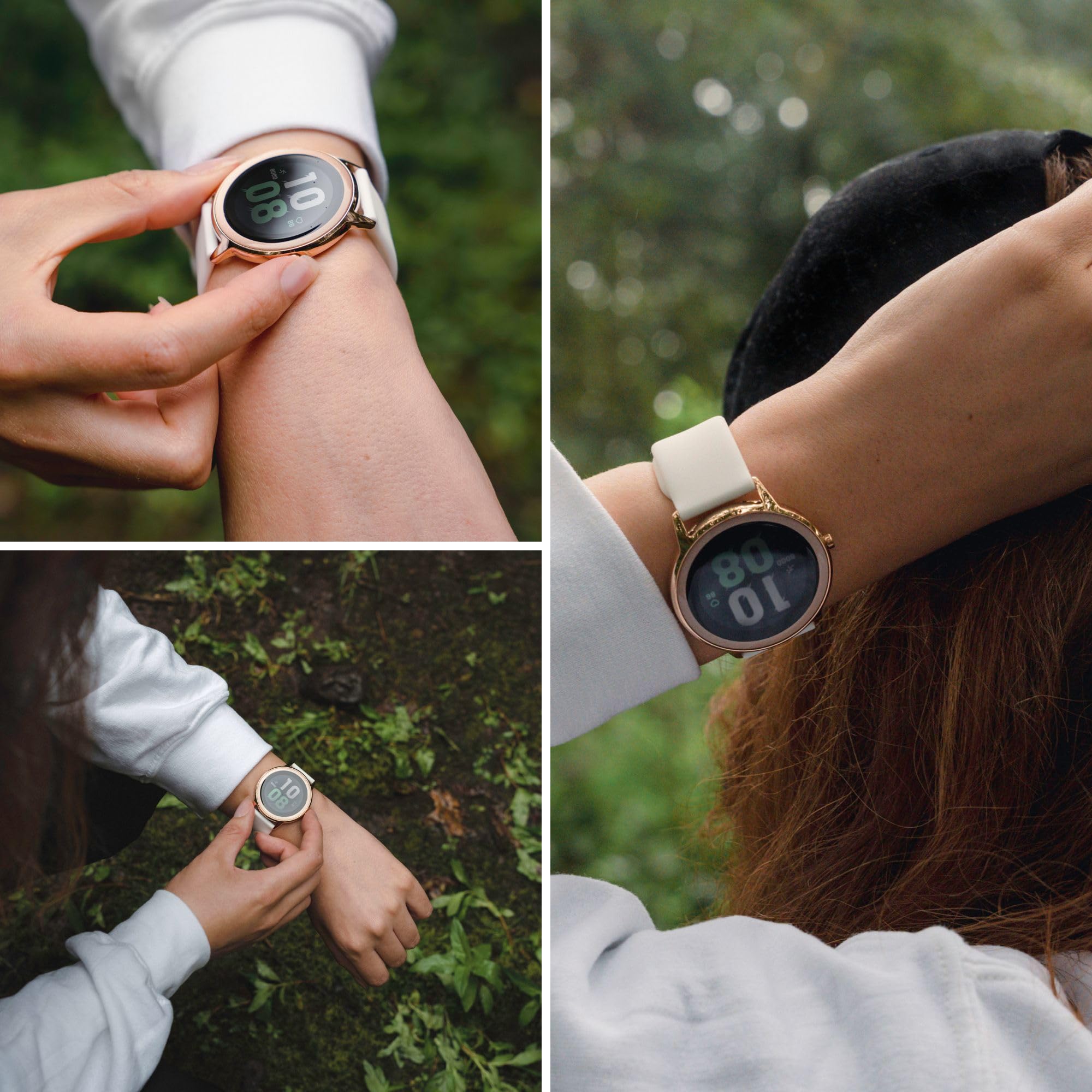 Sekonda Flex Womens Smart Watch with Heart Rate and Sleep Monitor, Daily Activity, Sports, Music, Weather and Message Functions with Silicone Strap, 42 mm