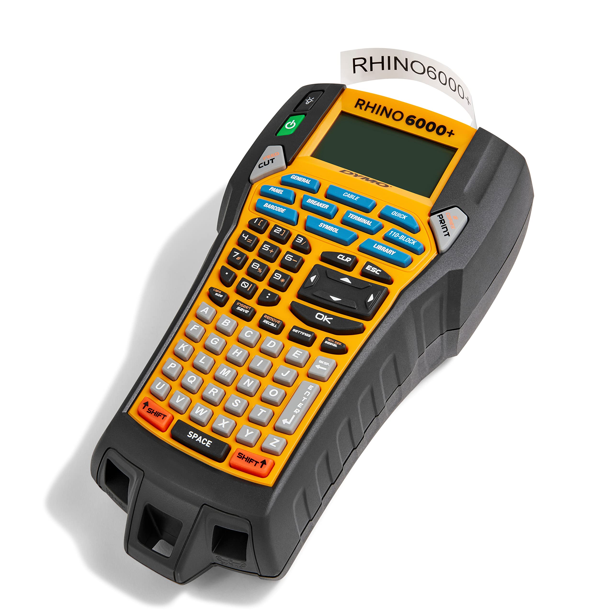 DYMO Rhino 4200 Industrial Label Maker | QWERTY Keyboard & Time-Saving Hot Keys | Durable Label Printer for Job Sites and Heavy-Duty Labelling Jobs