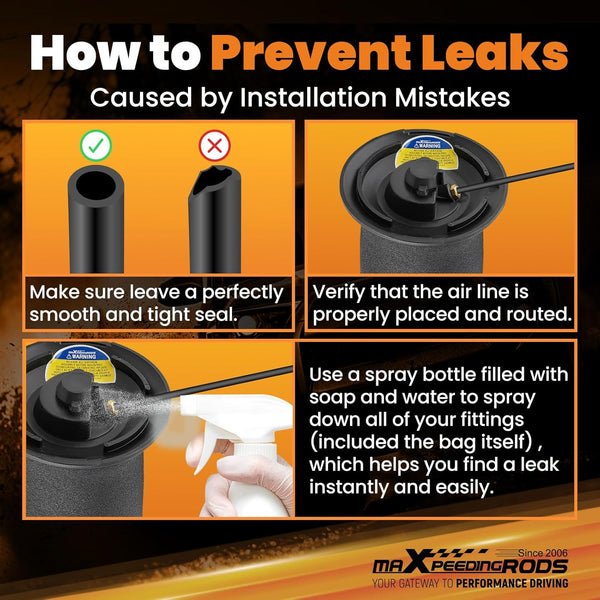 maXpeedingrods Pair Rear Air Suspension Spring Bags for BMW 5 Series E60 E61 37126765602 37126765603