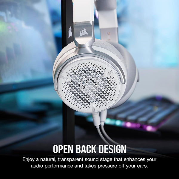 Corsair VIRTUOSO PRO Wired Open Back Gaming Headset - Detachable Uni-Directional Microphone - 50mm Graphene Drivers - 20Hz-40 kHz Frequency Reponse - Carbon