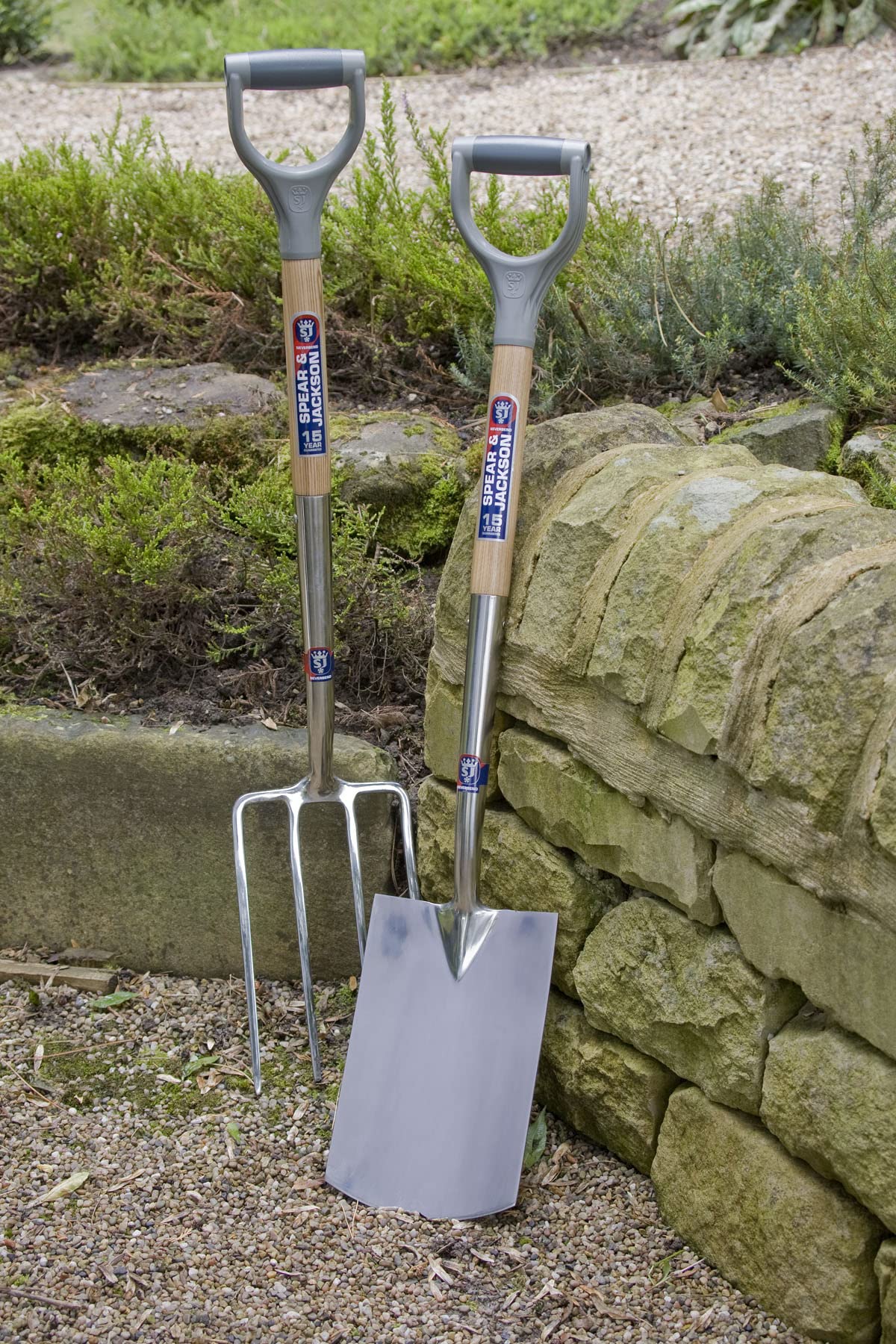 Spear & Jackson 1161BS Neverbend Stainless Border Spade, Blue