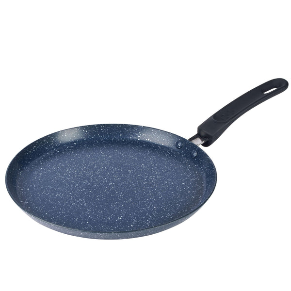 Russell Hobbs 25cm Pancake Pan - Nightfall Stone, Xylan Non-Stick, Flat Crepe Frying Pan, PFOA-Free, Soft Touch Stay Cool Handle, Induction Hob