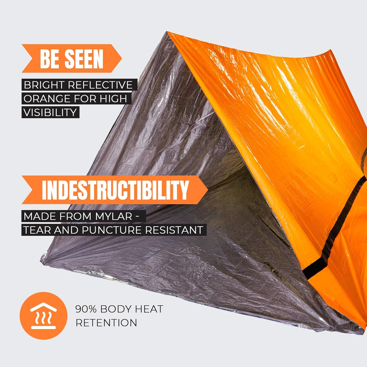 MEKKAPRO Emergency Survival Tent - 2 Person, Ultra Lightweight and Waterproof for Camping, Hiking and Outdoor Activities