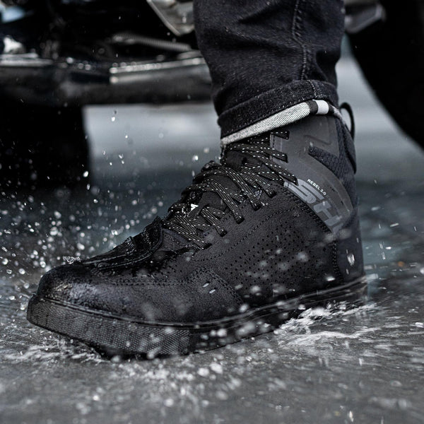 SHIMA Rebel 2.0 Motorbike Boots for Men Women Ventilated Waterproof Leather Shoes Summer Suede Motorcycle