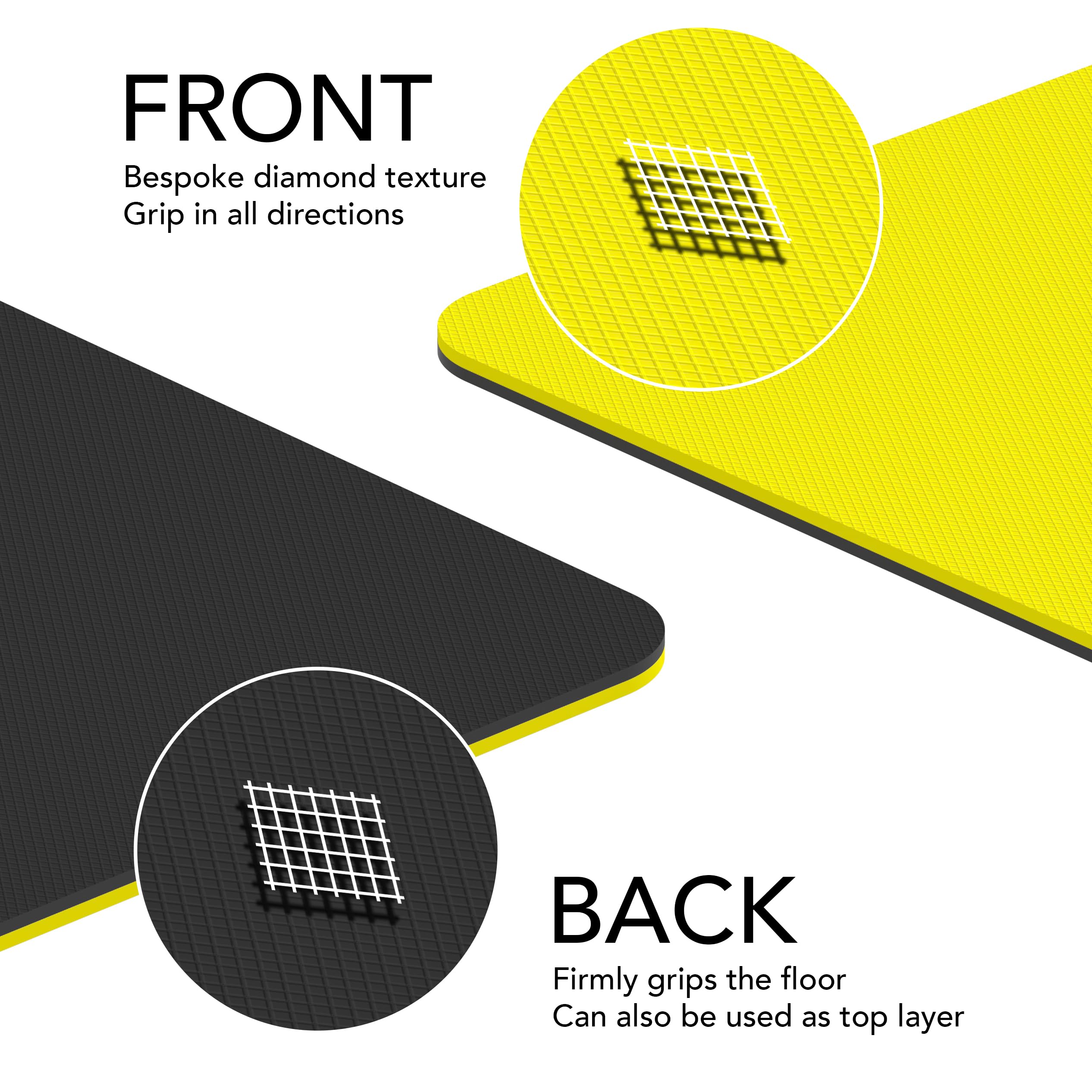 Large Exercise Mat  Extra Wide & Extra Thick Yoga Mat (183cm x 80cm x 10mm), TPE Fitness Mat with Free Carry Straps, Perfect for HiiT Home Workouts &