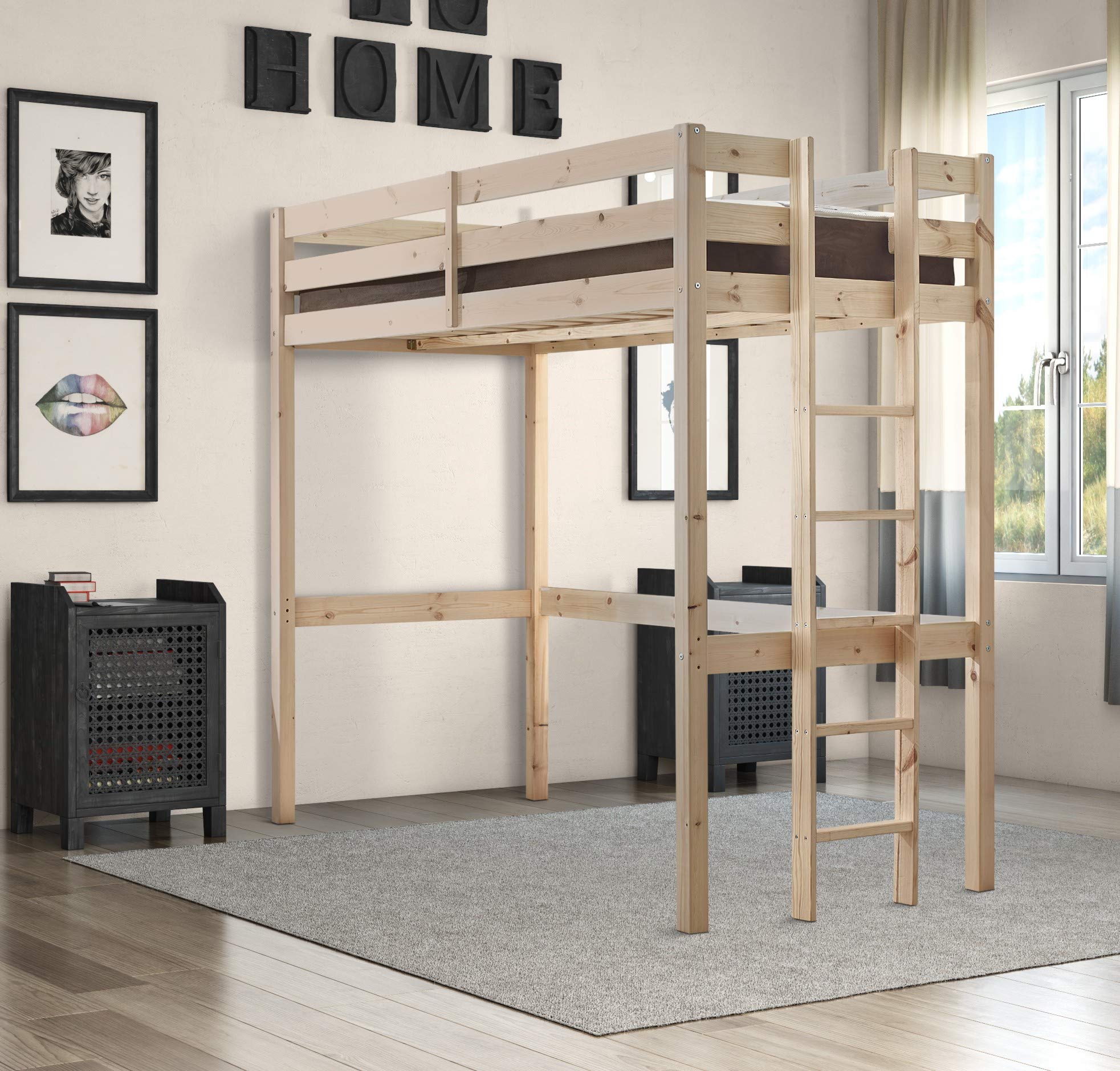 STRICTLY BEDS&BUNKS Icarus High Sleeper, 4ft Double