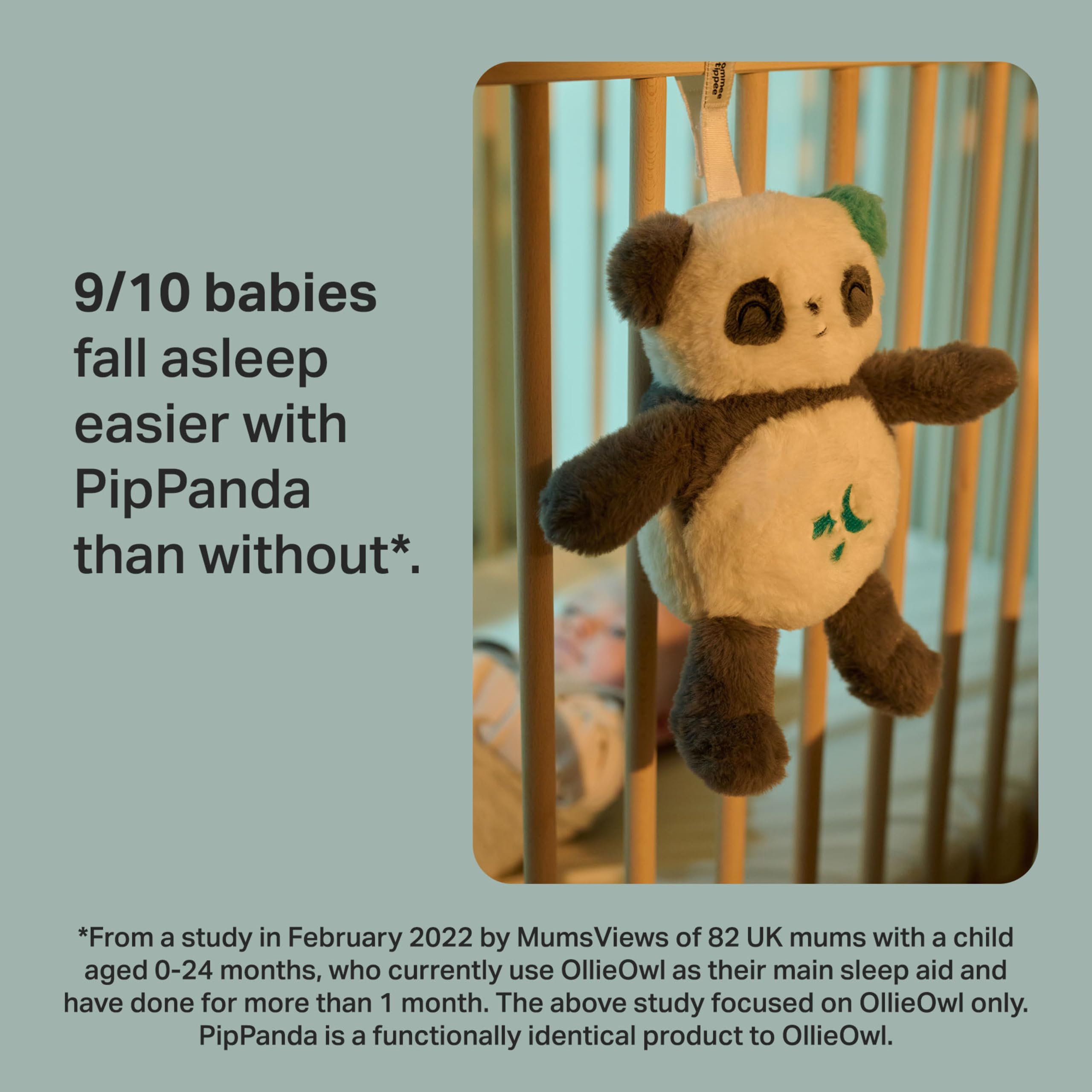 Tommee Tippee OllieOwl Deluxe Baby and Toddler Sound and Light Sleep Aid, Automatic CrySensor Soothes with 3 Natural Sounds and 3 Lullabies, Adjustable Volume, Soft Plush Fabric, USB Rechargeable