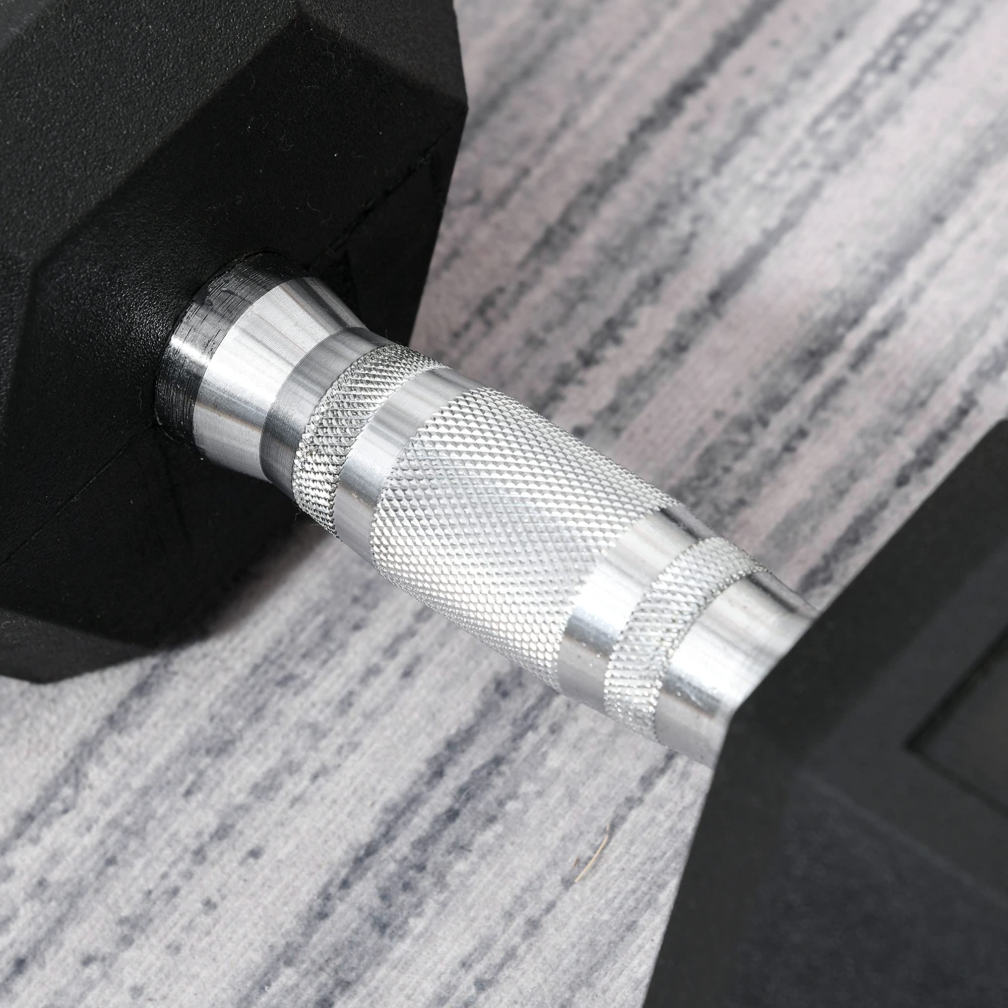 HOMCOM 12.5KG/15KG/17.5KG/20KG Single Rubber Hex Dumbbell Portable Hand Weights Dumbbell for Home Gym Workout Fitness