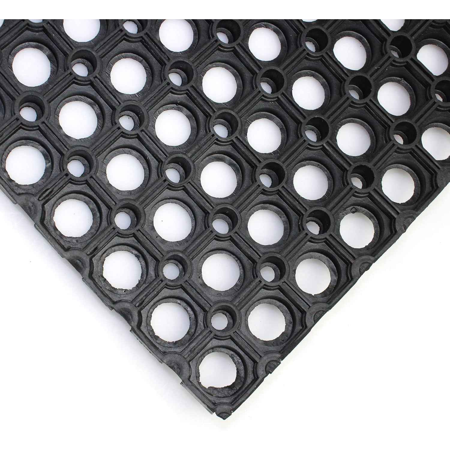 Ultralux Large Heavy Duty Rubber Floor Mat, Anti-Slip, 150x100cm, Drainage