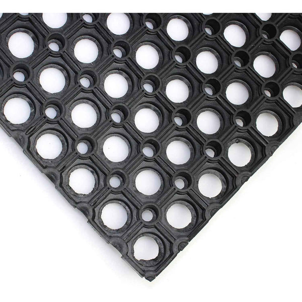 Ultralux Large Heavy Duty Rubber Floor Mat, Anti-Slip, 150x100cm, Drainage