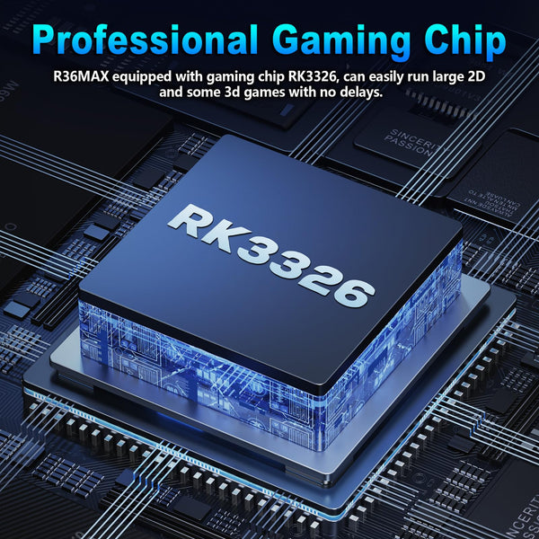 2025 New Upgrade R36MAX Retro Handheld Game Console with 64GB Built-in 18000+ Classic Games, Portable Video Gaming Console Linux System 4.0 Inch IPS Screen, 4000mAh Rechargeable Battery-Black