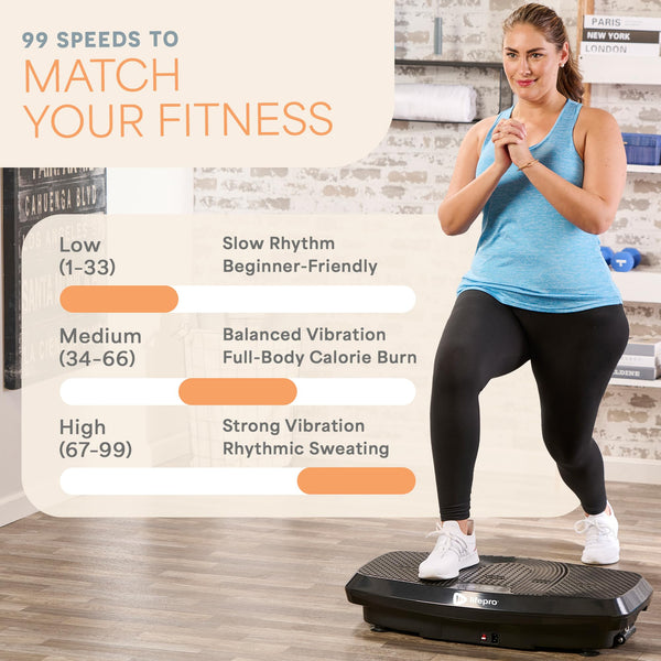 LifePro Hovert 3D Vibration Plate Machine, Dual Motor Oscillation, Lateral and 3D Motion Vibration Platform Machine, Full Body Workout Equipment for Home Exercise and Fitness Training