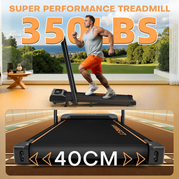 6 in 1 Folding Treadmill with 1-12KM/H, 9% Incline Walking Pad Foldable with APP, 2.75HP Under Desk Treadmills for Home Office, Running Machine Portable with Magnetic Remote Control, 350LBS Weight