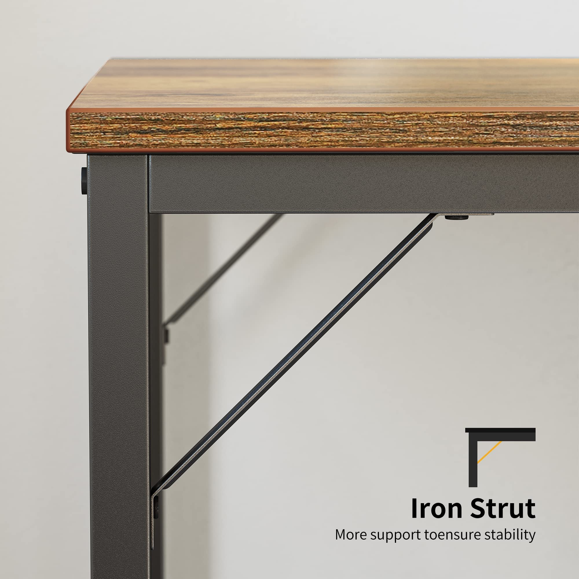 CubiCubi Computer Desk with Monitor Stand and Storage Shelves, 120cm Home Office Desk Study Writing Table, White