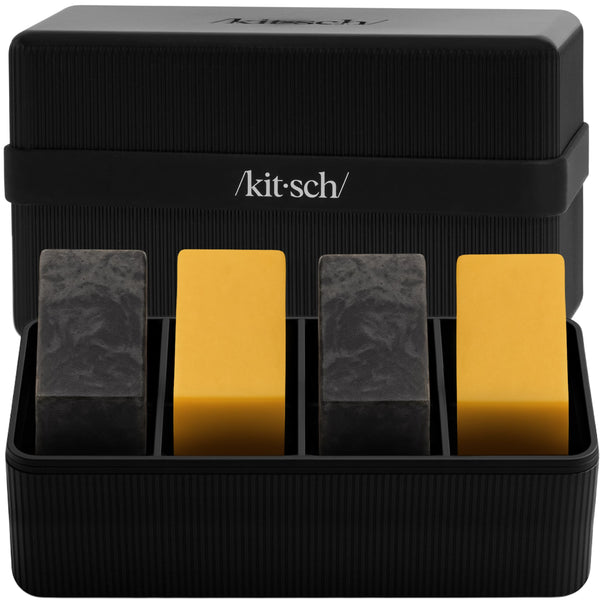 Kitsch 4-Compartment Travel Soap Case ? Bar Soap Holder & Organizer, Travel Case for Bars ? TSA-Approved ? Lightweight, Durable, Leak-Proof, Made from